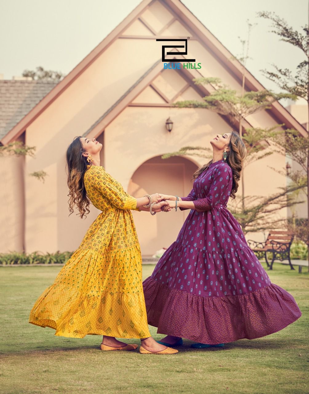 Blue Hills Florencia 3 New Designer Fancy Party Wear Cotton Anarakali Kurti Collection